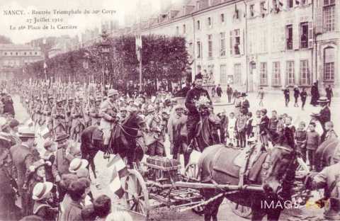 Rentrée  du XXe corps d'armée  (Nancy)