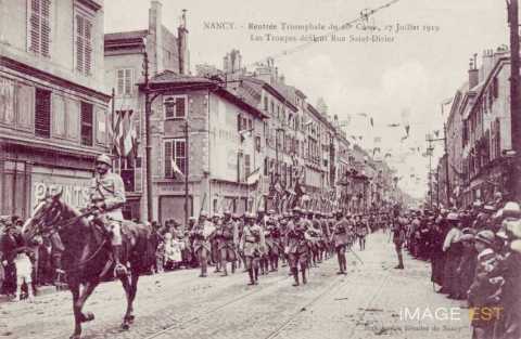 Rentrée  du XXe corps d'armée  (Nancy)
