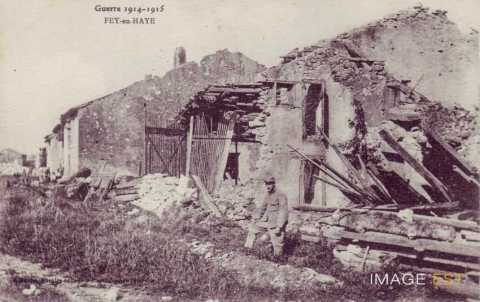 Fey-en-Haye en ruines (Meurthe-et-Moselle)