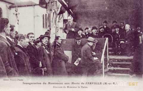 Inauguration du monument aux morts (Jarville-la-Malgrange)