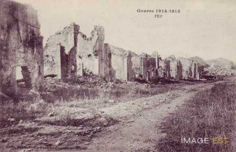 Fey-en-Haye en ruines (Meurthe-et-Moselle)