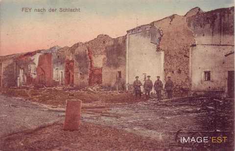 Fey-en-Haye en ruines (Meurthe-et-Moselle)