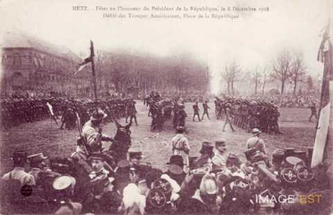 Défilé  des troupes américaines (Metz)