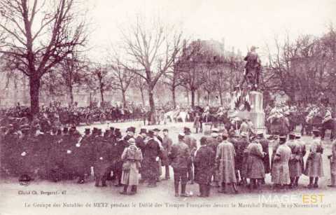 Défilé  des troupes françaises (Metz)
