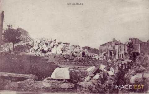 Fey-en-Haye en ruines (Meurthe-et-Moselle)