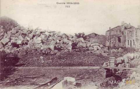 Fey-en-Haye en ruines (Meurthe-et-Moselle)