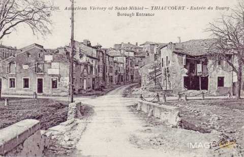Thiaucourt en ruines (Meurthe-et-Moselle)