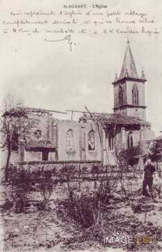 Eglise détruite (Saint-Agnant)