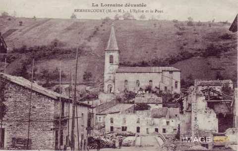 Rembercourt-sur-Mad en ruines (Meurthe-et-Moselle)