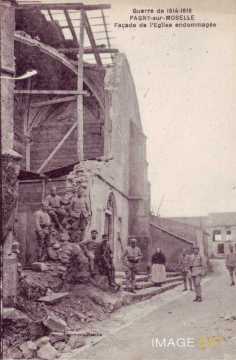 Eglise endommagée  (Pagny-sur-Moselle)