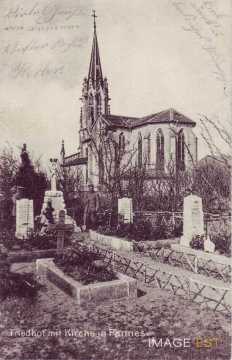Cimetière et église (Pannes)