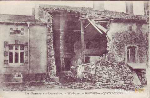 Maisons détruites (Mandres-aux-Quatre-Tours)