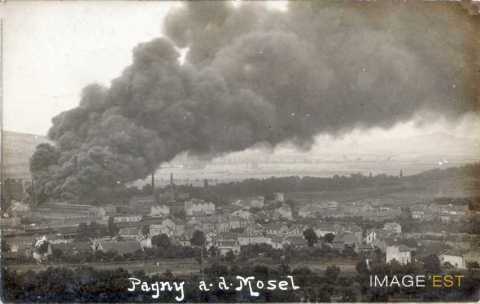 Usine incendiée  (Pagny-sur-Moselle)