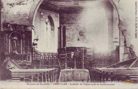 Eglise bombardée  (Drouville)