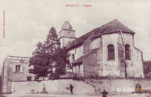 Eglise bombardée  (Domjevin)