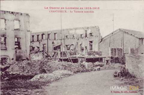 Tannerie incendiée  (Chanteheux)