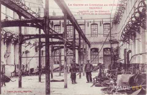 Cristallerie détruite (Baccarat)