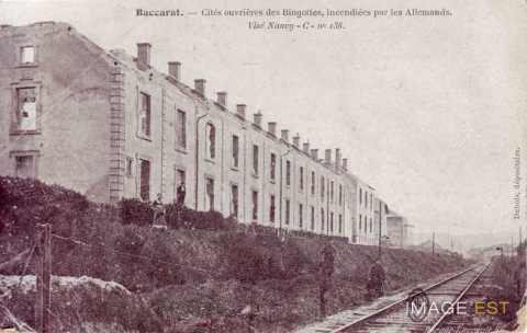 Cité  ouvrière en ruines (Baccarat)