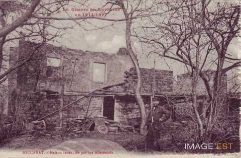 Maison incendiée  (Baccarat)