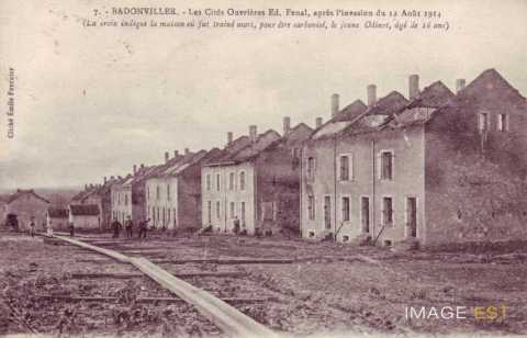 Cités  ouvrières en ruines (Badonviller)