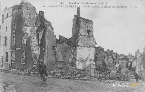 Quartier en ruines (Gerbéviller)