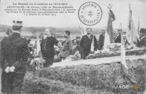 Cérémonie civile et militaire (Gerbéviller)
