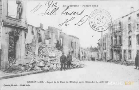 Place de l'Horloge (Gerbéviller)