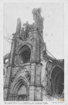Clocher en ruines (Gerbéviller)