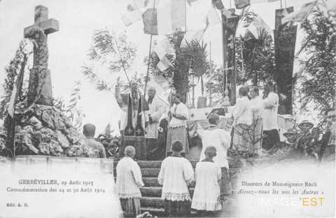 Cérémonie du 29 août 1915 (Gerbéviller)