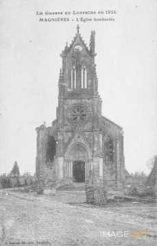 Eglise bombardée  (Magnières)