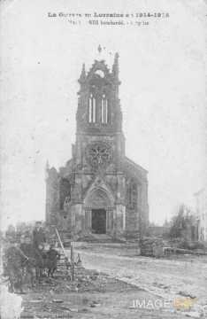 Eglise bombardée  (Magnières)