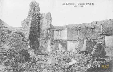 Hériménil en ruines (Meurthe-et-Moselle)