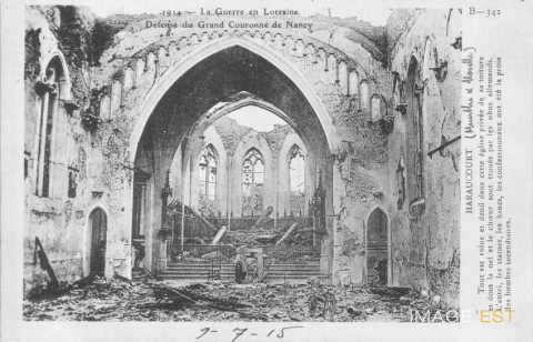 Eglise en ruines (Haraucourt)