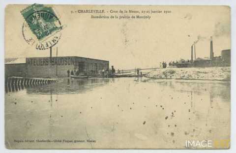 Crue de la Meuse les 23-25 janvier 1910 (Charleville-Mézières)