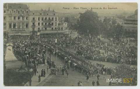 Arrivée du roi Sisowath (Nancy)