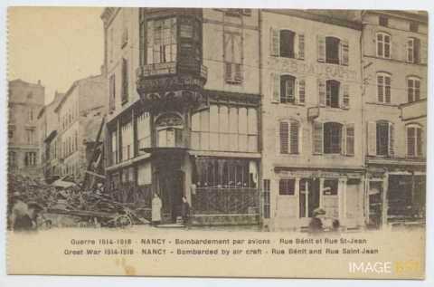 Destruction d'une maison rue Bénit (Nancy)