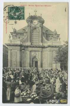 Marché et église Saint-Sébastien (Nancy)