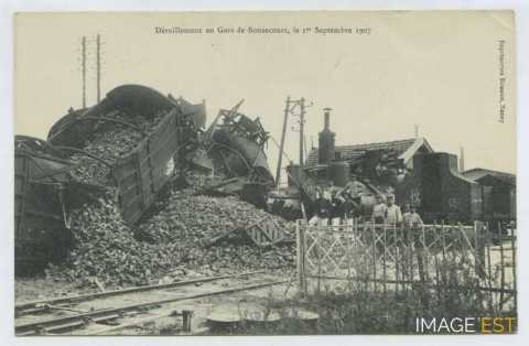 Déraillement d'un train (Nancy)