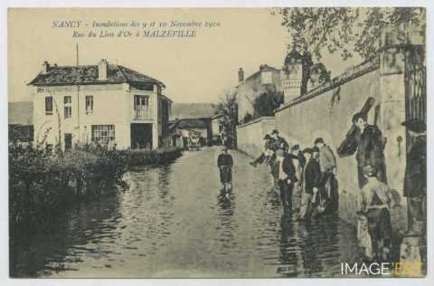 Inondations des 9 et 10 novembre 1910 (Malzéville)