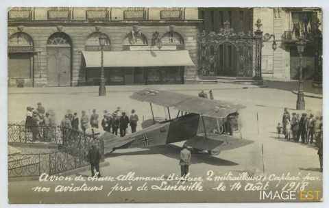 Avion allemand capturé (Nancy)