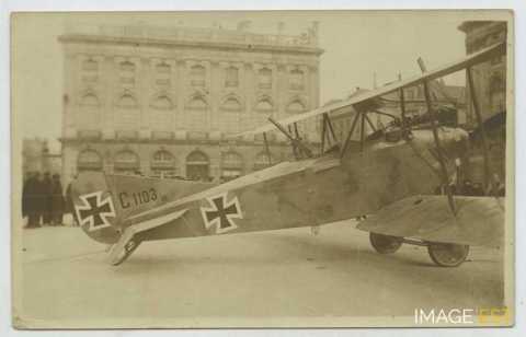 Avion allemand capturé (Nancy)
