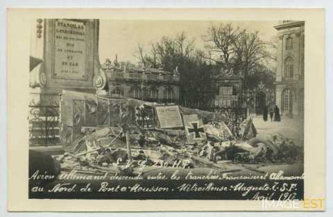 Avion allemand détruit (Nancy)
