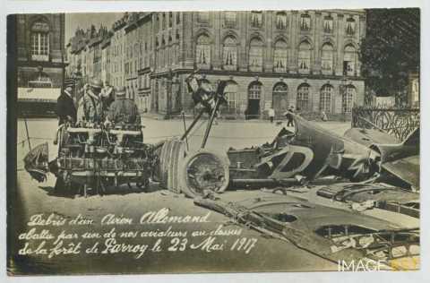 Avion allemand détruit (Nancy)
