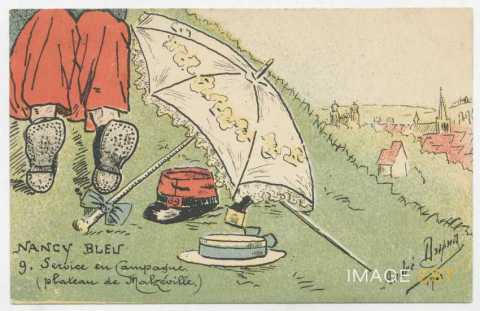 Nancy Bleu 9. Service en campagne (plateau de Malzéville)