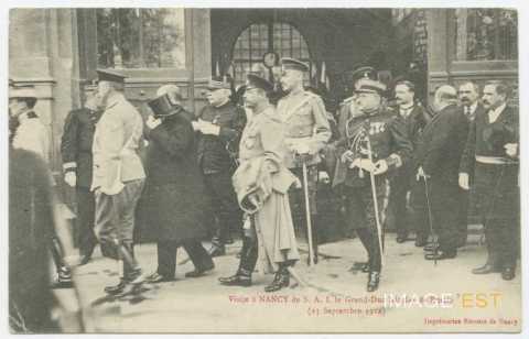 Souvenir de la visite du grand-duc Nicolas de Russie (Nancy)