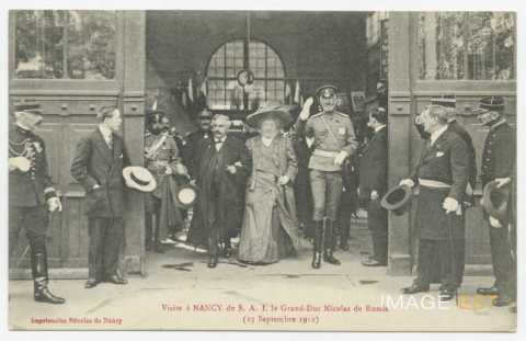 Souvenir de la visite du grand-duc Nicolas de Russie (Nancy)