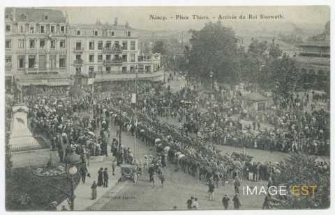 Arrivée du roi Sisowath (Nancy)
