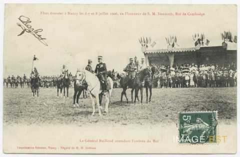 Fêtes en l'honneur du roi Sisowath (Nancy)