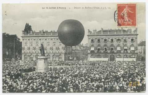 Ascension d'un ballon (Nancy)