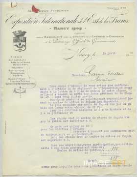 Exposition internationale de l'Est de la France, 1909 (Nancy)